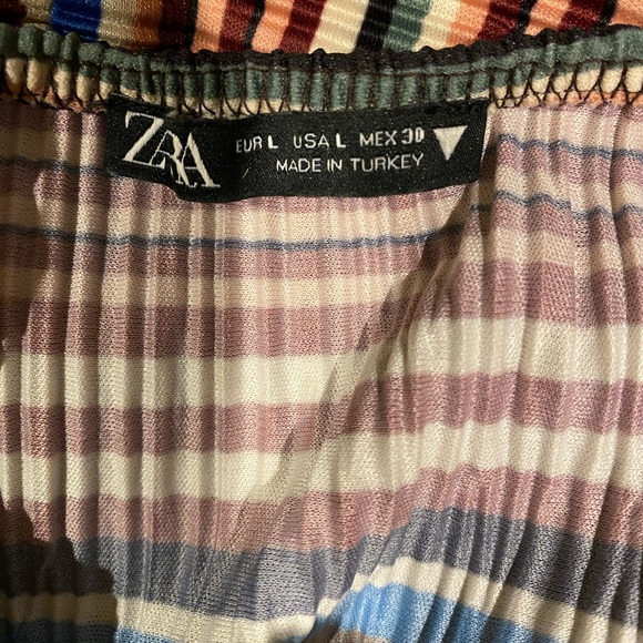 NWOT Zara striped dress SZ L - Picture 5 of 5